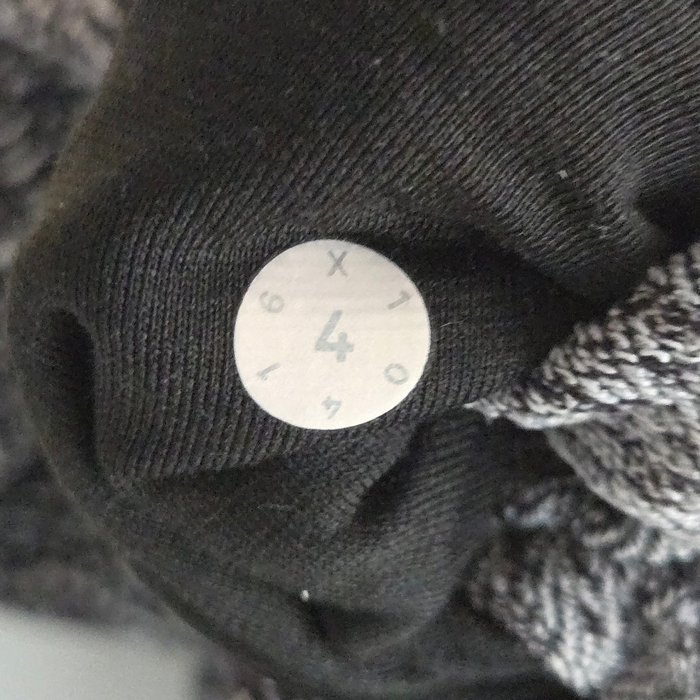 Lululemon Wunder Under Leggings Black White Mesh Laser Cut Luon Women's Size 4 - Picture 7 of 7
